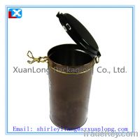 Sell Air Tight Round Tea Tin Box with Plastics Lid/XL-40212