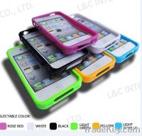 Sell Colorful TPE material frame cover case for iphone 4/4S