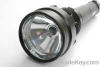 Rechargeable 85W HID 8500lm 3-Mode Cool White Flashlight - Black