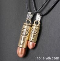 Sell bullet pendant lovers necklace