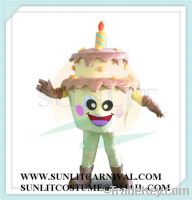 Sell birthday cake mascot costume