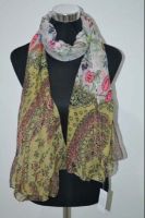 Top Flora Printing Lady Scarf, wholesale scarf