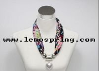 Most popular Jewelry Scarf, fashion neckwear with jewelry pendant