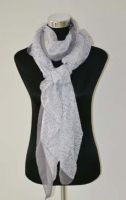 Hotselling Lady Scarf pure white color, promotional female scarf