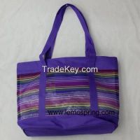 Purple Shopping bag, promotion bag, polyester material