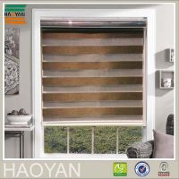 Night and day zebra sunscreen blackout roller blinds shades
