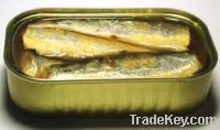 Sell canned sardines in Brine, Oil tomato sauce