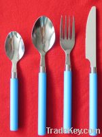 Sell cylinder handle flatware set cutlery set ST6711