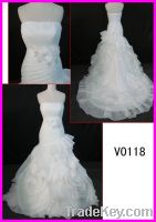 hot selling A-line organza wedding dress