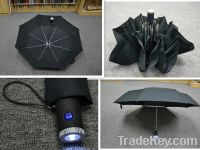 cheap Manual LED umbrella, cozdal umbrella