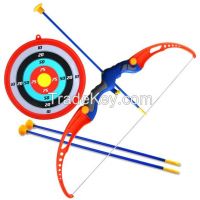 Bow and arrow set Classic toys Outdoor shooting toys Children's toys Antique copper security sucker shooting bow and arrow