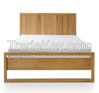 solid wood bed white oak