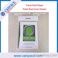 Sell 1/24 fold travel packing seat cover paper, 100% wood pulp paper