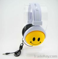 Sell Newest Colorful lovely SMILE Headphones for MP3/4/5 PC--KOGI-HO9109