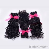 Sell AAAA Grade Brazilian Virgin Hair Natural Wave Hair Weaving