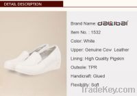 Hot selling in mainland all genuine leather shoes for nurse in hospita