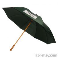 Sell Wooden shaft wooden handle golf umbrellas with fiberglass ribs