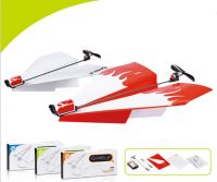 RC toys Child Education  toys  Manual folding electric paper airplane