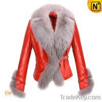 Sell Women Fashion Fox Fur Sheepskin Leather Jackets CW611205
