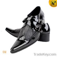 Sell Mens Designer Black Leather Dress Shoes CW760001