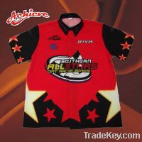 Sell  sublimation auto 100%polyester racing shirt