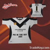 Sell custom sublimated rugby shirts with 100%polyester