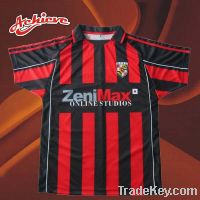 Hot selling design soccer jersey with 100%polyester