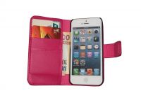 2013 Hot Selling Stand Wallet Case for iphone 5 with Sleeping Function