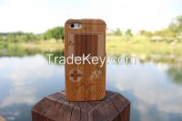 2pcs Laser Engraved Gameboy Genuine Wood Wooden Case for iPhone 5