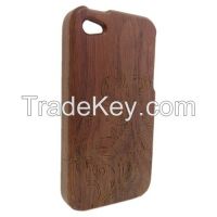 Real Walnut Wood Detachable Protective Hard Case for iPhone 4 4S