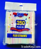 Sell 250pcs bag packge drinking straw(CC-02010)