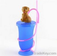Sell dog cup with straws (CC-0021)