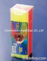 Sell  200pcs PVC box straw (CC-1229)