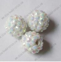 Sell resin rhinestone bead, Round acrylic rhinestone ball, crystal diam