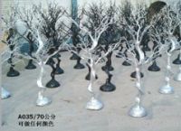 Sell crystal metal tree, beaded tree decoration, wedding tree