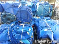 HDPE blue drum scrap