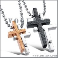 cross lovers pendant necklace