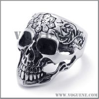 Sell wide skull stainless steel ring