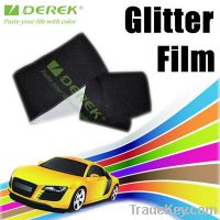 Heat transfer glitter vinyl film, glitter wrapping paper used for car