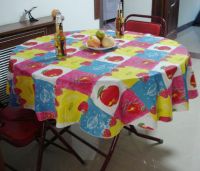 Sell PEVA laminated flannel tablecloth