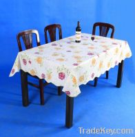 Sell Printed table cloth made of PVC with flannel Backing