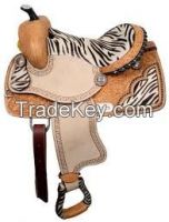 Want to Sell Youth Zebra Western Saddle Set