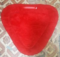FUR Saddle pads RED  with SET Durable size full cob pony