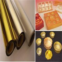 PVC Metallized Golden (Silver) Sheet for food packing