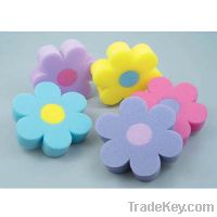 Sell flower shape bath cleaning sponge