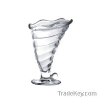 Sell glass conch cups/ice cream glass cup/dessert glassware/stemmed gl