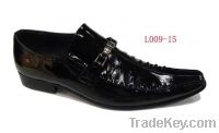 Sell Wrinkle Upper with Fashion Buckle, Shining Leather Men Dress Shoes