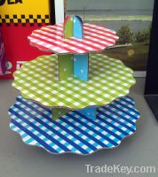 Sell cheap customized cardboard cupcake stand for retail shops