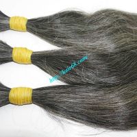 Ponytail Straight, wave Grey hair extensions 100g/pcs