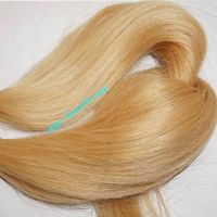 Ponytail Straight, wave Blonde remy natural hair smooth